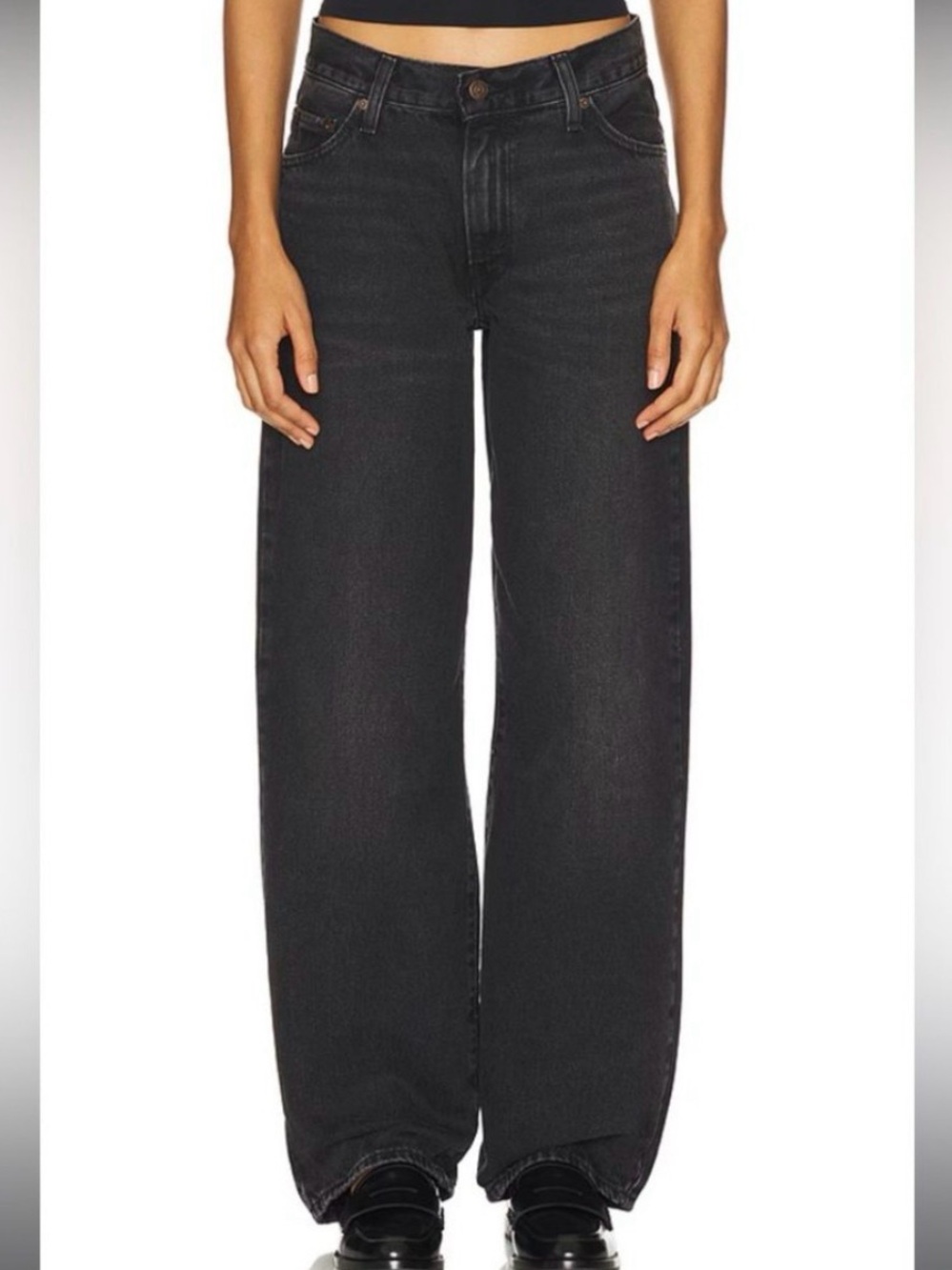 Levi's Black Baggy daddy jeans